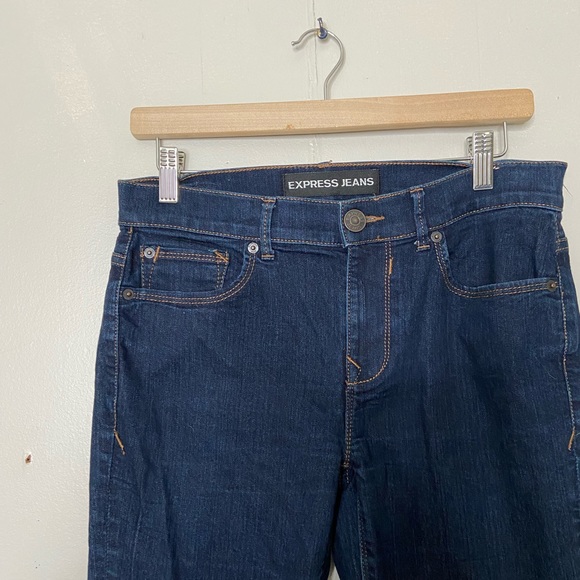 Express Jeans Women’s Size 8R Mia Legging Mid Rise Skinny Jean Dark Wash Jegging - Picture 3 of 9